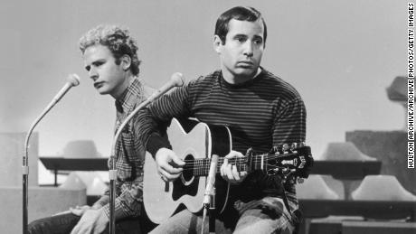 Simon, right, with Art Garfunkel, around 1965.