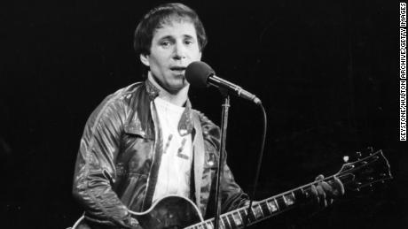 Paul Simon performing in London, around 1980.