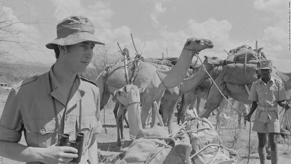 Charles goes on a safari in Kenya in February 1971.
