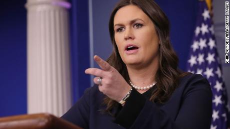 WASHINGTON, DC - JANUARY 09:  White House Press Secretary Sarah Huckabee Sanders conducts the daily news conference in the James Brady Press Briefing Room at the White House January 9, 2018 in Washington, DC. Sanders as asked by reporters about a possible deal struck between Republicans, Democrats and the White House about DACA.  (Photo by Chip Somodevilla/Getty Images)