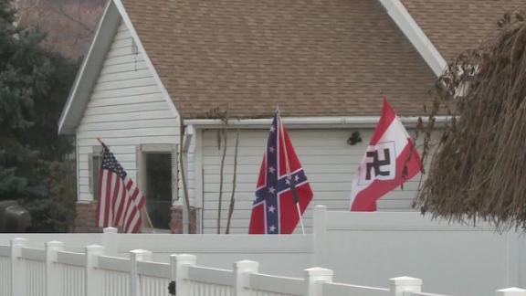 Nazi and Confederate flags outside Colorada home draw protest - CNN