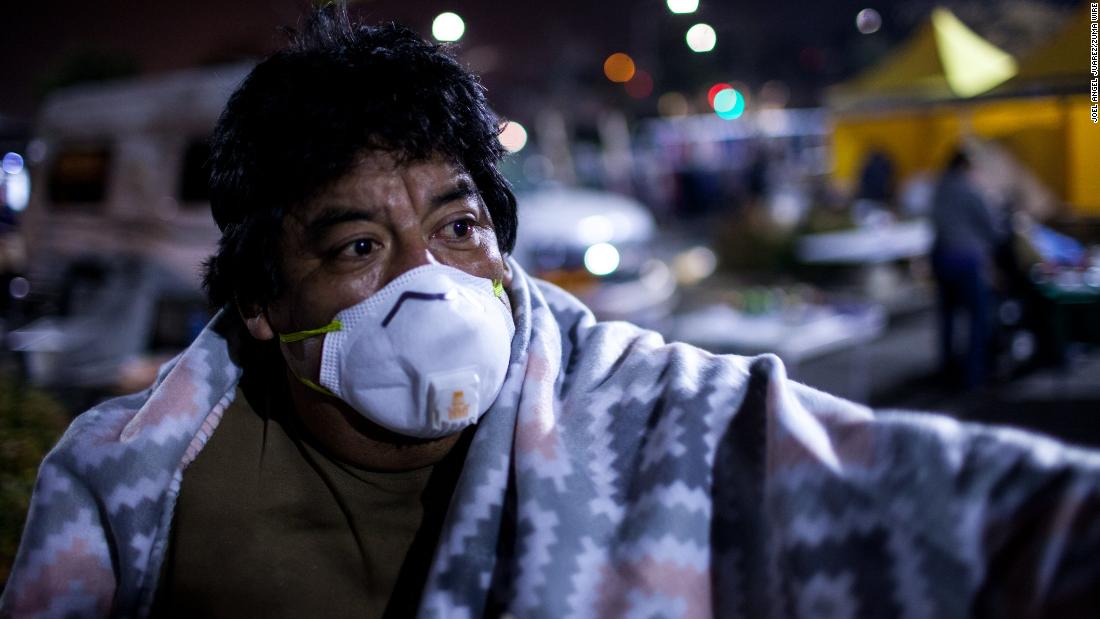 Magalia resident Luis Badres and his family left his home because of the Camp Fire. They were living in a tent on Tuesday, November 13, in the parking lot of a Chico Walmart.