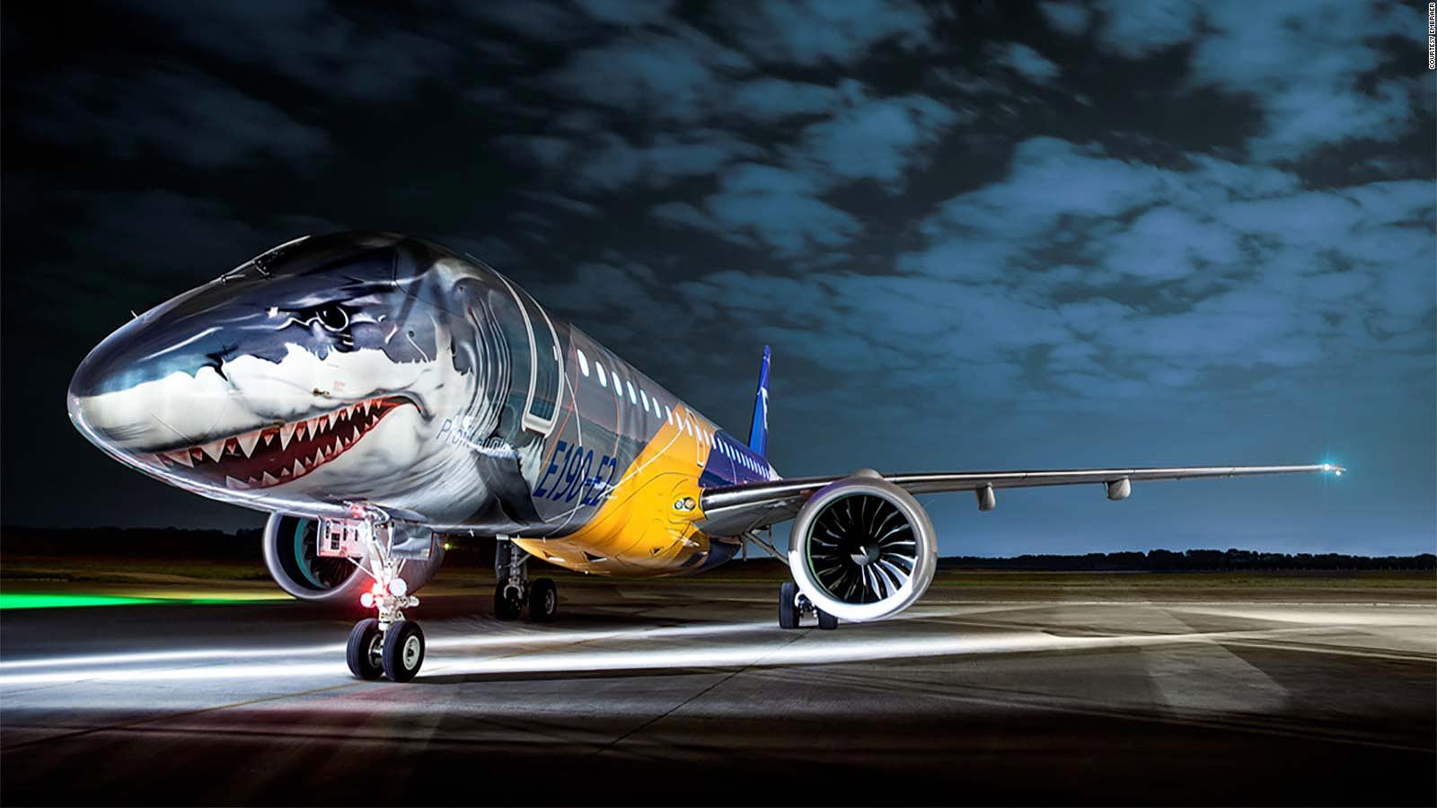 Embraer E190 E2 Looks Like A Shark Has No Middle Seats Cnn Travel