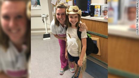 Erica Gibson, a registered nurse in the Pediatric Clinical Research Unit at Arkansas Children's Hospital in Little Rock, and Ellis Glover.