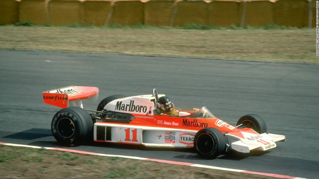 ... before James Hunt replaced the Brazilian and seized the title by a single point from Nicki Lauda two years later.