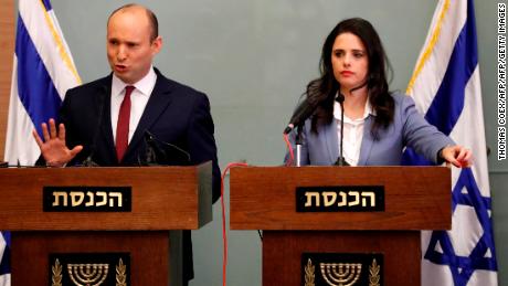 Naftali Bennett (left) and Ayelet Shaked have formed a new political party, to be called the New Right. (File photo)