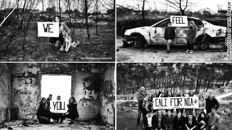 Young Greeks touching message to California wildfire victims: &quot;We feel you&quot;