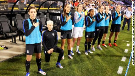 Rapinoe has represented the US 145 times.