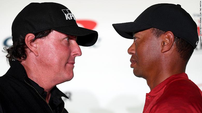 Phil Vs Tiger 9 Million Match Comes Down To Last Hole Cnn