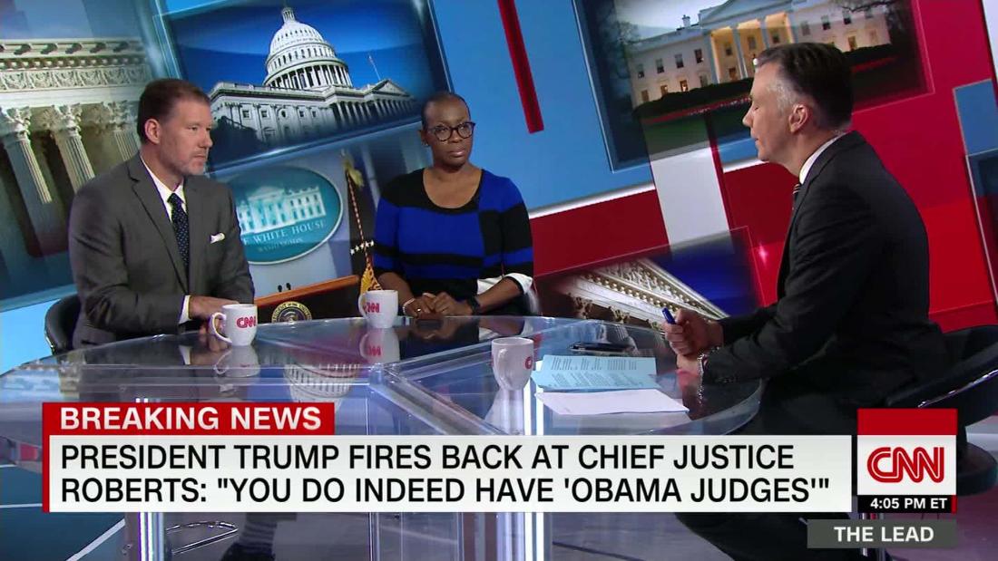 Chief Justice Roberts defends judges after Trump criticism - CNN Video