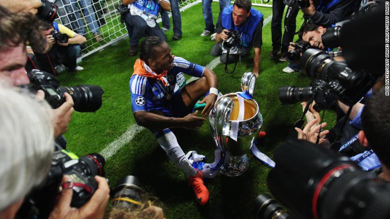 Drogba heled Chelsea win the Champions League in 2012. 