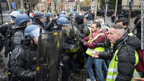 President Macron is instead bearing the brunt of widespread French discontent.