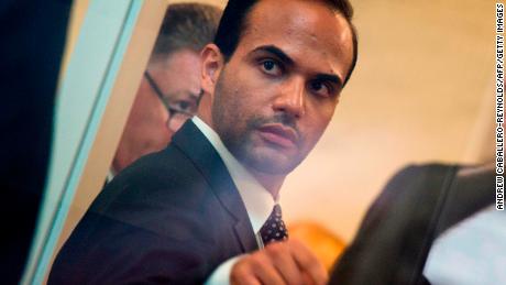 Foreign policy advisor to US President Donald Trump&#39;s election campaign, George Papadopoulos goes through security at the US District Court for his sentencing in Washington, DC on September 7, 2018. (Photo by ANDREW CABALLERO-REYNOLDS / AFP)        (Photo credit should read ANDREW CABALLERO-REYNOLDS/AFP/Getty Images)