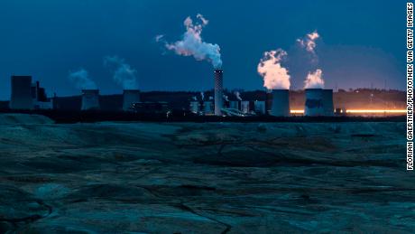 A coal-fired power station in Bogatynia, Poland.