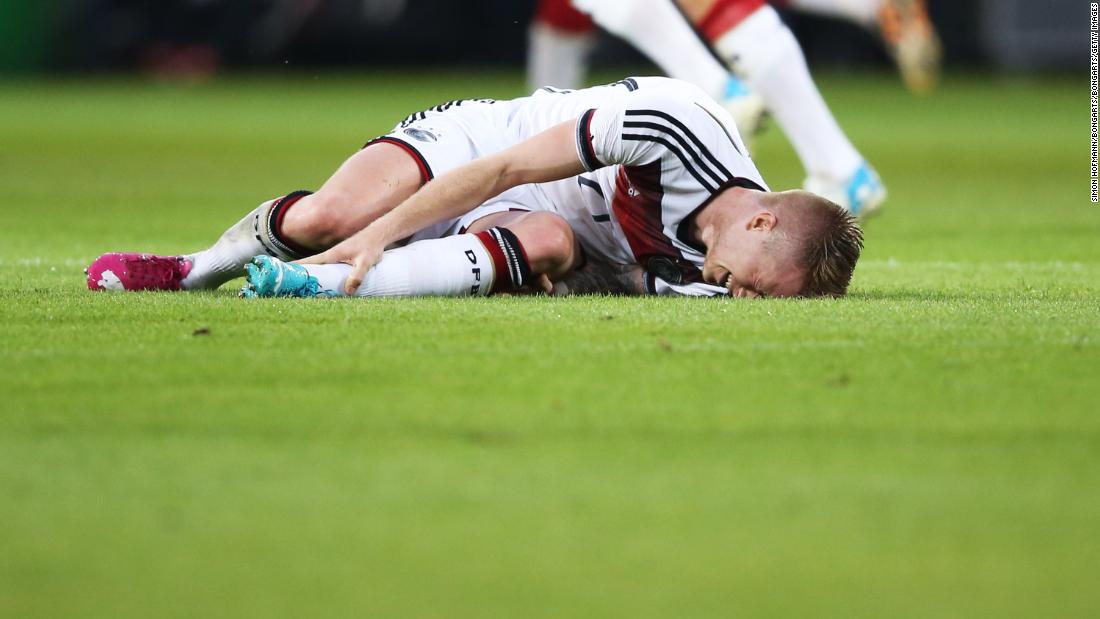 Reus had been an important part of Germany&#39;s qualifying campaign for the 2014 World Cup. However, after sustaining an ankle injury just weeks before the start of the tournament, Reus was forced to pull out of the squad. Germany would go on to become world champions without him. 