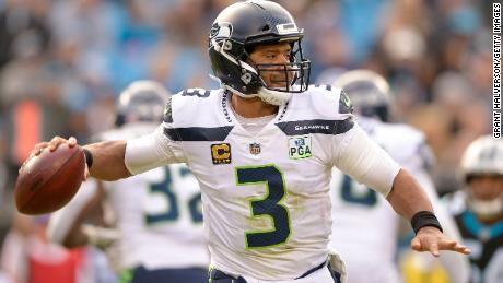 Russell Wilson threw for 339 and two touchdowns in Seattle&#39;s come-from-behind win at Carolina.