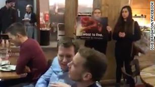 Charges after activists storm restaurant banning vegans