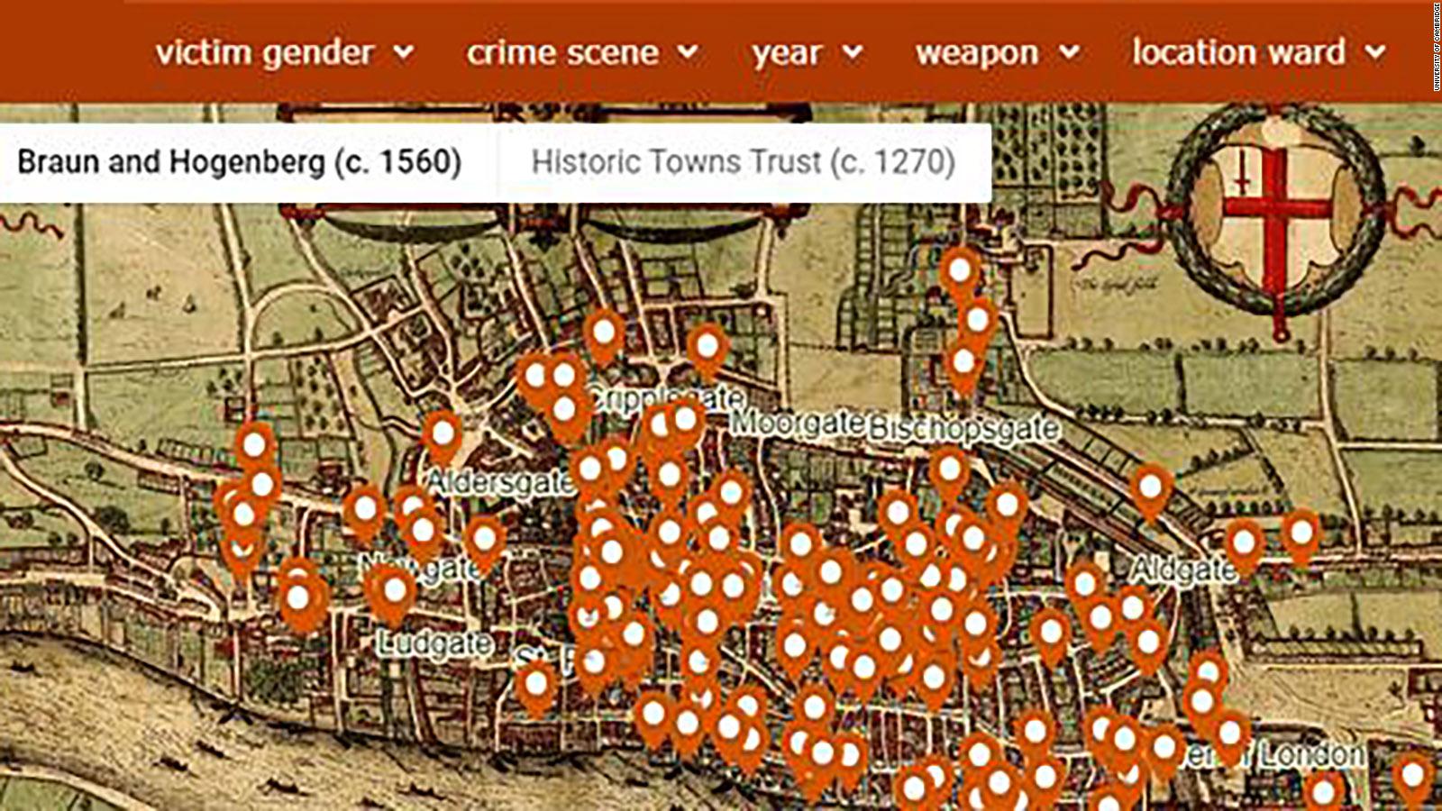 Medieval London murder map reveals the city's deadliest spots - CNN