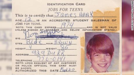 Jimmy Haakenson's family provided his ID card to police after the 16-year-old went missing in 1976.