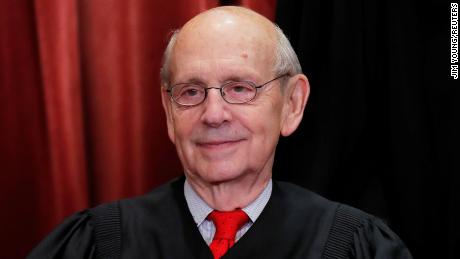 U.S. Supreme Court Associate Justice Stephen Breyer is seen during a group portrait session for the new full court at the Supreme Court on Nov. 30, 2018, in Washington, DC.