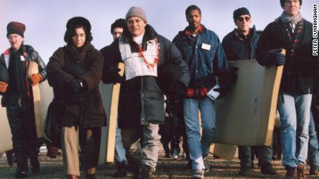 Glassman leads the Zen Peacemakers on a "bearing witness" retreat. Photo by Peter Cunningham. 