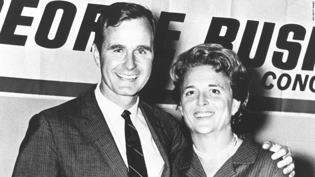 Bush is pictured with his wife, Barbara, during his first campaign for Congress. He represented Texas&#39; 7th District from 1967 to 1971, and he was appointed to the powerful tax-writing Ways and Means Committee.