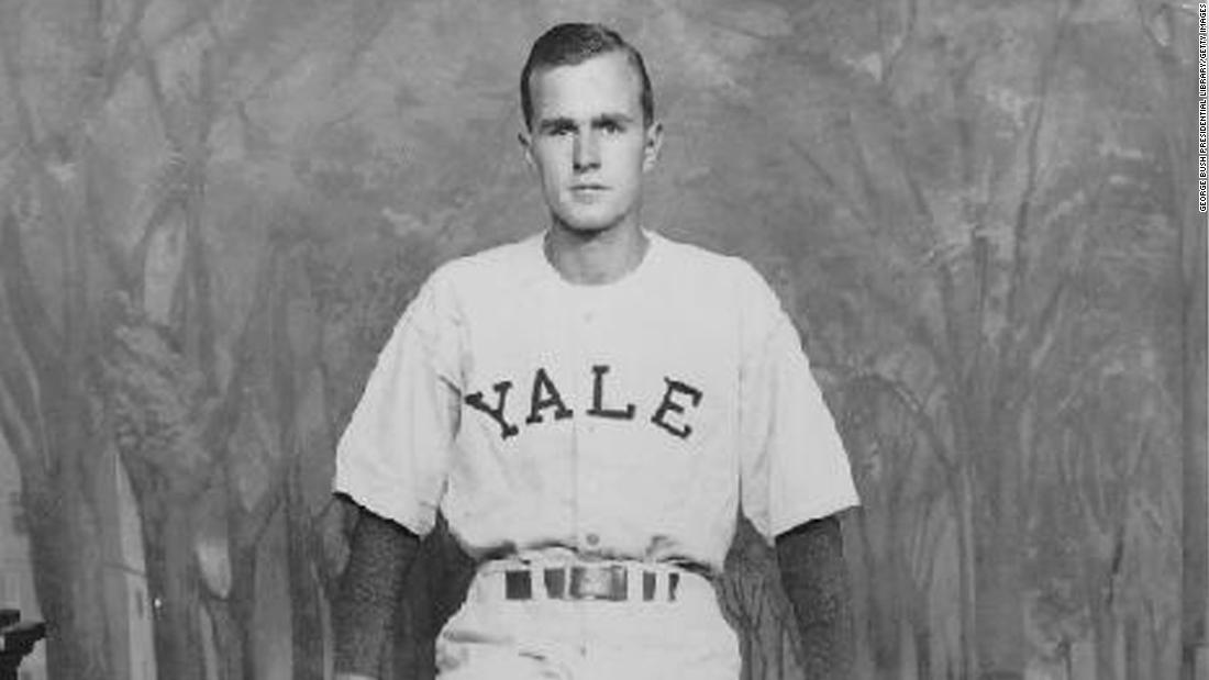 After the war, Bush attended Yale University and played baseball there from 1945 to 1948. He was team captain.