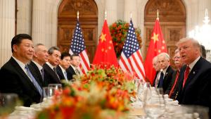 President Donald Trump with China's President Xi Jinping during their bilateral meeting, Saturday, Dec. 1, 2018 in Buenos Aires, Argentina. (AP Photo/Pablo Martinez Monsivais)