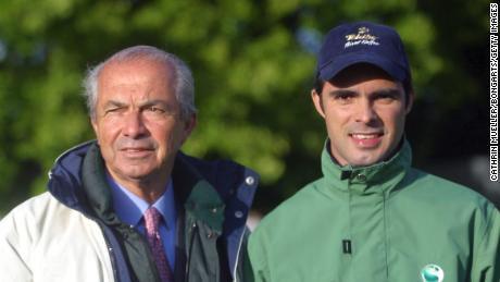 Nelson Pessoa (left) and son Rodrigo pictured in 2004.