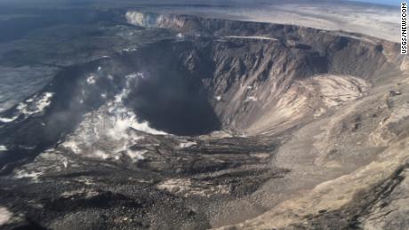 Kilauea's quiet summit, seen here on August 2.