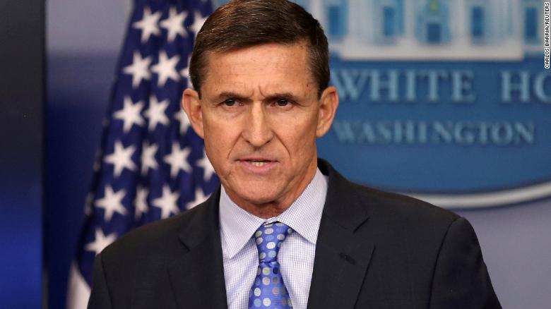 FILE PHOTO: U.S. National Security Adviser General Michael Flynn delivers a statement daily briefing at the White House in Washington, U.S., February 1, 2017. REUTERS/Carlos Barria/File Photo