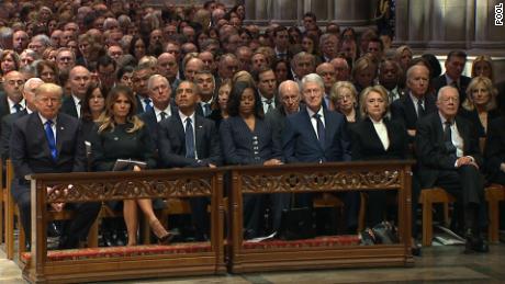 Who sat where at George H.W. Bush's funeral: PHOTO