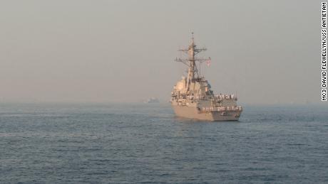 latest news on us warship sails in show of force
