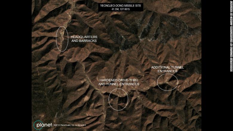 The satellite imagery offers evidence that the Yeongjeo-dong missile base and a nearby site remain active and have been continuously upgraded.