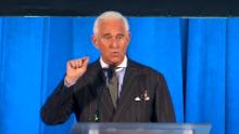 Roger Stone speaks at the The American Priority Conference on Thursday, December 6.