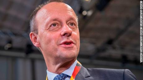 Friedrich Merz arrives at the federal executive board meeting on December 7, 2018 in Hamburg, Germany.