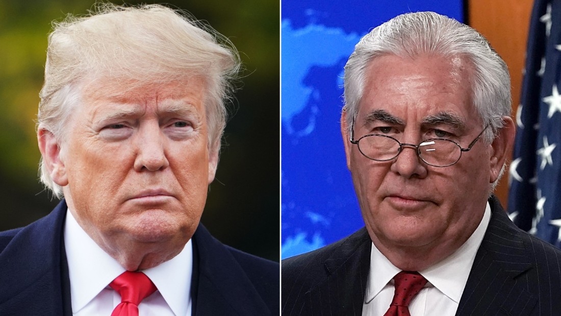 Trump Calls Rex Tillerson Dumb As A Rock Cnn Video