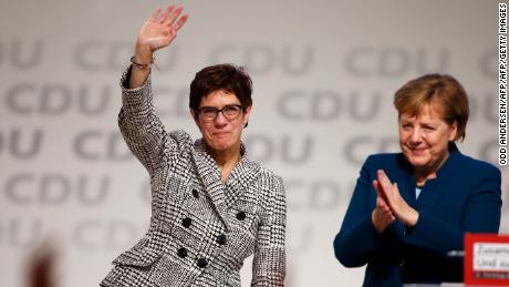 Annegret Kramp-Karrenbauer, a Merkel protege, elected leader of Germany's ruling party