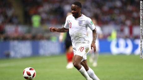 Raheem Sterling was part of the England squad that reached the World Cup semifinals earlier this year.