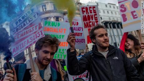 Both Remain and Leave protesters took to the streets of London again in separate demonstrations over the weekend.