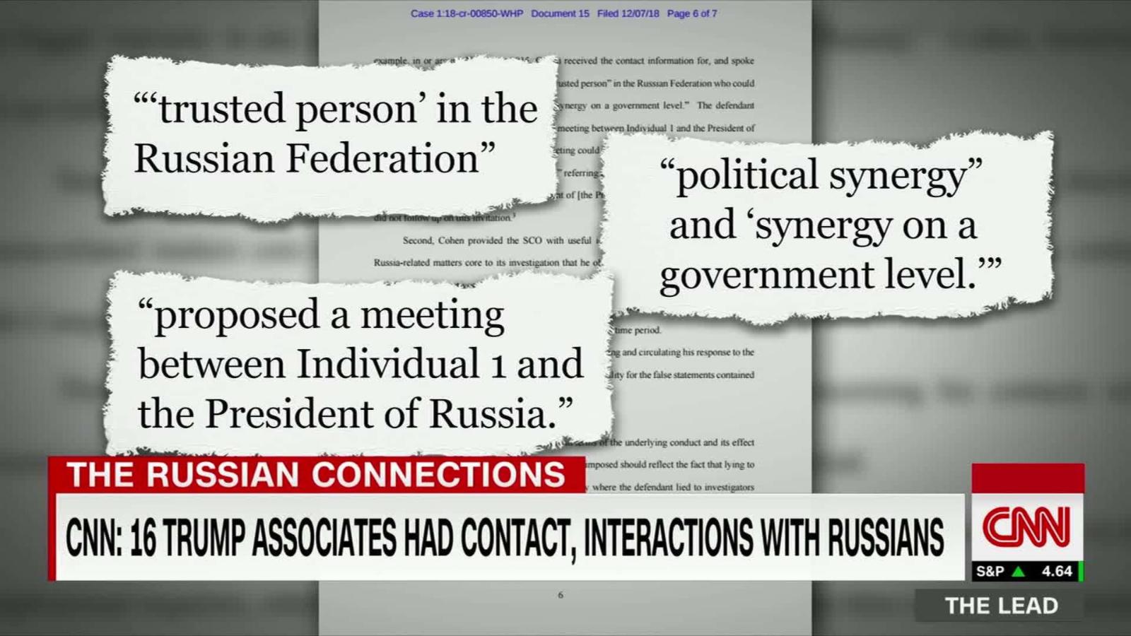 Ex U S Attorney Cohen S Contacts With Russians Were Stunning Cnn Video