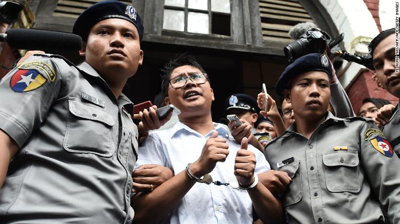 The arrest of Reuters journalists Wa Lone and Kyaw Soe Oo was seen as an attack on media freedom in Myanmar.   