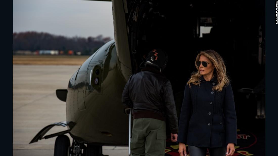 Melania Trump Makes Historic Osprey Flight Cnn Video 2245