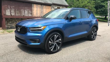 The Volvo XC40 is a tiny but stylish SUV.