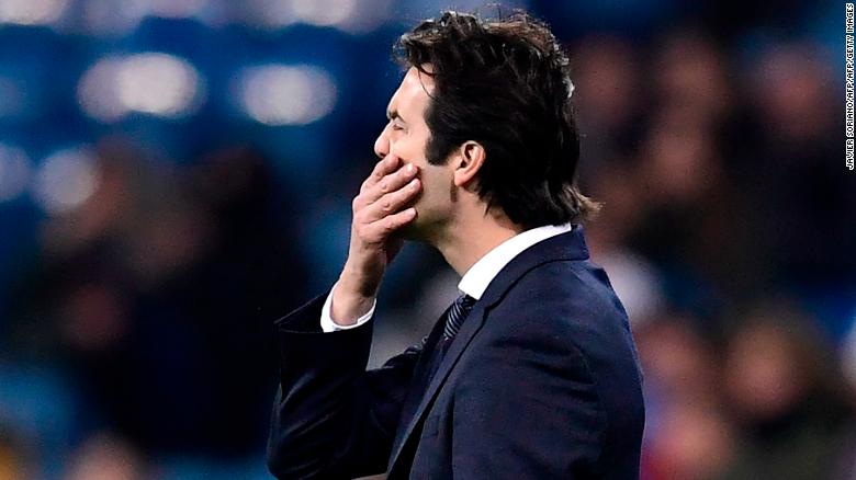 Real Madrid manager Santi Solari saw his side suffer a record loss in the Champions League Wednesday. 