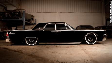 Detroit car customizers Mobsteel created this car, called Hitter, from a 1963 Lincoln Continental.
