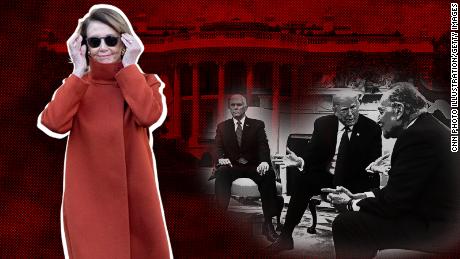 Nancy Pelosi's burnt orange coat wraps a fiery meeting