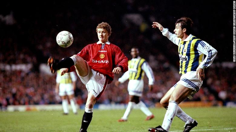 Ole Gunnar Solskjaer (L) joined Manchester United from Norwegian side Molde in 1996. At the time he was relatively unknown outside of Norway.