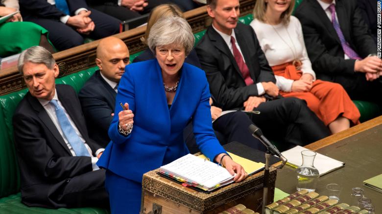 May will return to the House of Commons on Monday.