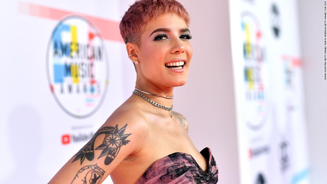 Halsey unveils new album cover showing the 'joys and horrors of pregnancy and childbirth'